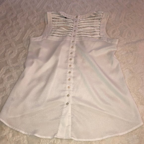 Naked Zebra White Back Track Tank Top - Picture 6 of 9